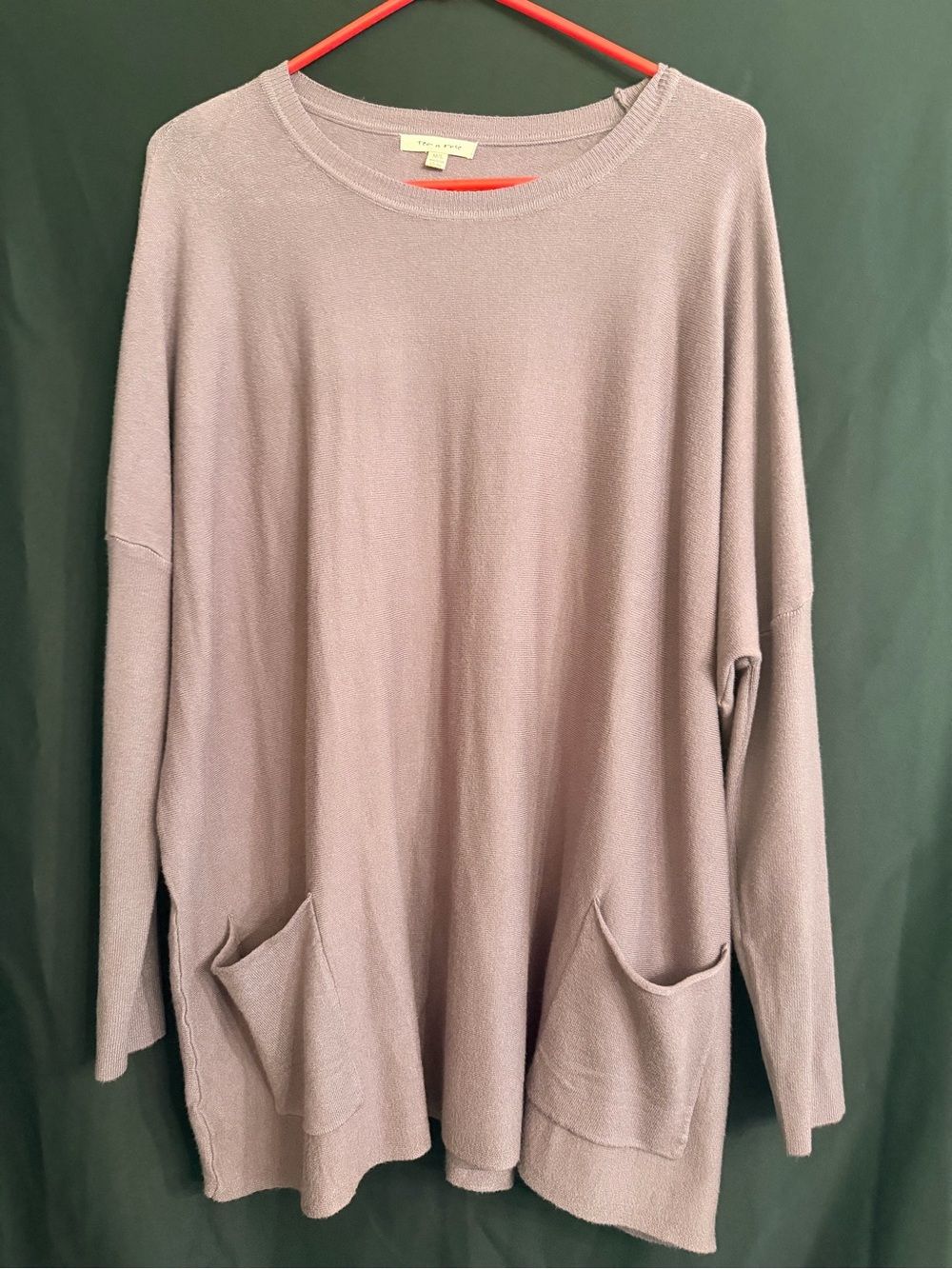 Tea N Rose Oversized Super Soft Pocket Sweater Tunic M/L NWOT